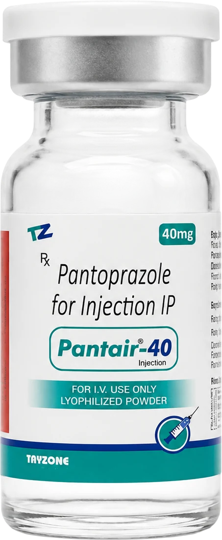 Tryzone Lifecare Pantair-40, a 40 mg pantoprazole for injection vial